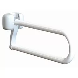 Barra di sostegno in acciaio laccato bianco L 60 cm.